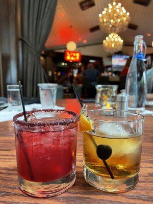 Hibiscus Margarita and Life is Like an Old Fashioned