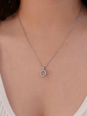 Floating Diamond Pendant