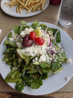 Greek Salad (side salad as part of the pita combo)