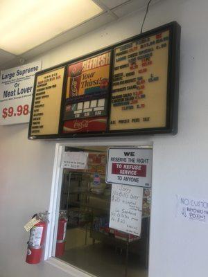 Menu With Great Prices