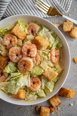 Shrimp Caesar salad