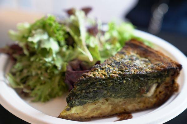 Spinach Mushroom Quiche