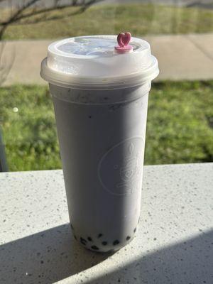 Taro milk tea with boba