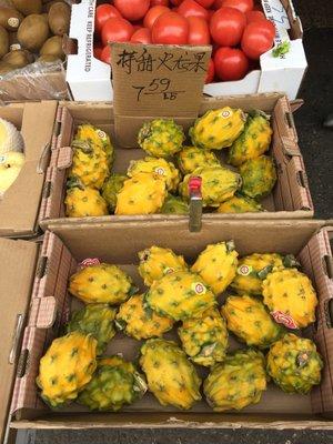 Yellow dragon fruit, super sweet... used to $9.99 per lb now it's on sale ... yeah