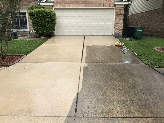 Pressure Washing Before & After