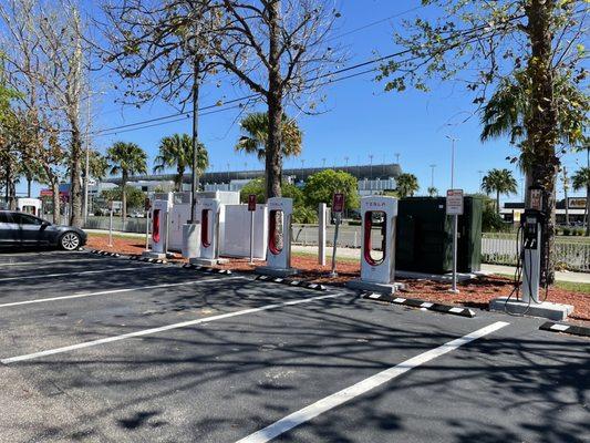 Tesla charging station.