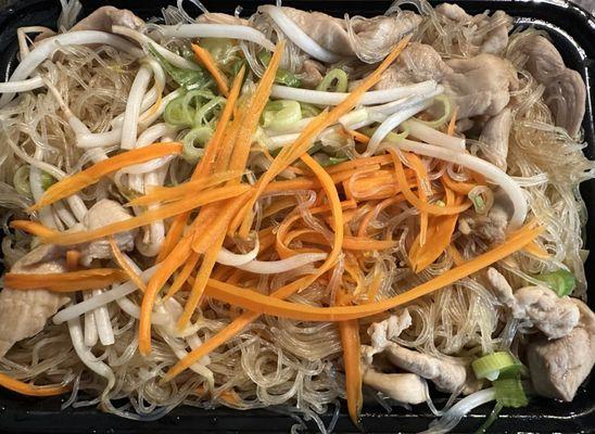 Pancit bihon (you can choose between, chicken, pork or shrimp)