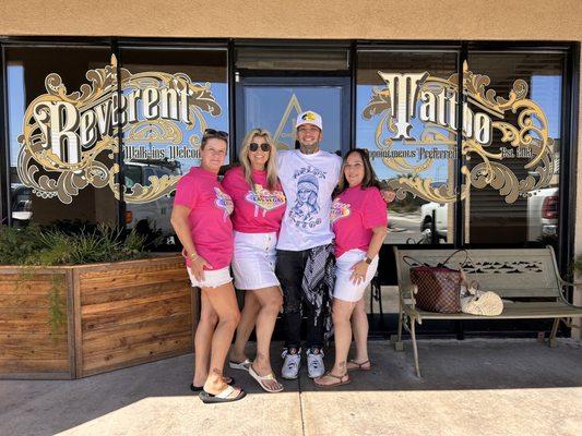 Ladies with tat artist