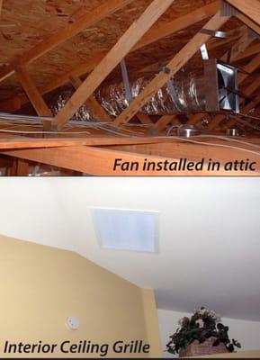 Quiet Cool Fans can be used to zone cool a home, are energy efficient and install in small attics.