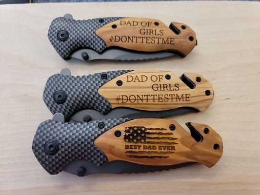 Engraved Pocket Knives