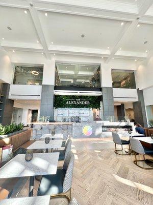 Lobby of The Alexander where Kaleidoscope Juice is located