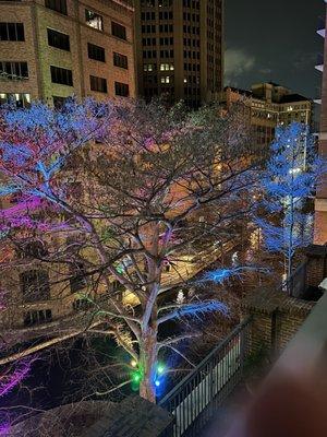 Night view from our balcony