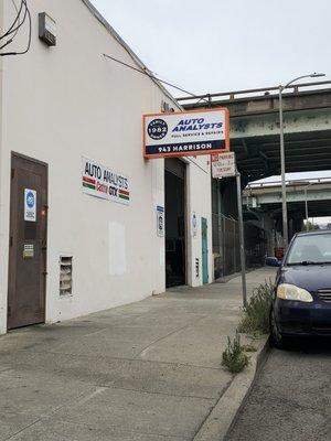 Sign above shop entrance on Oak Grove