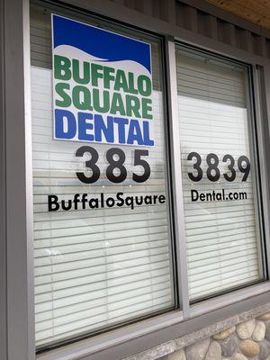 Buffalo Square Dental Front Window