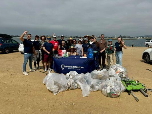 We're grateful for every single one of you who helped us make a our very first beach clean up a successful one!