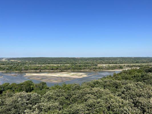 View from top of observation tower