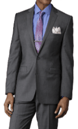 Regular fit suit at $150.  5 piece suit at $195.