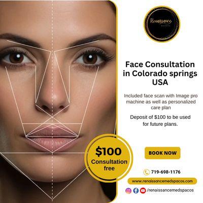 Renaissance Med Spa & Cosmetic Surgery Center offers face consultations in Colorado, USA.