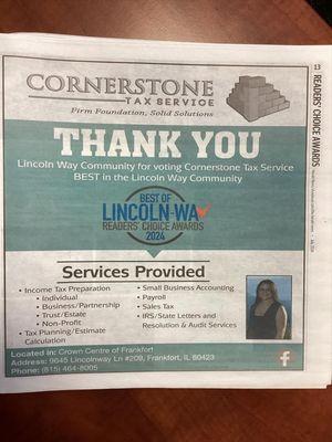 Jennifer Wozny - Cornerstone Tax Service