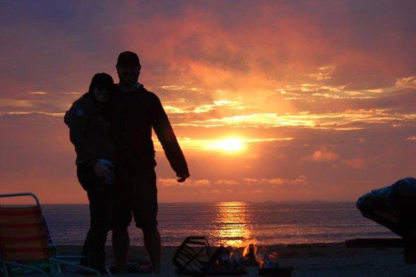 Sonoma County Living ~ A perfect sunset at Dillon Beach w/ my love.