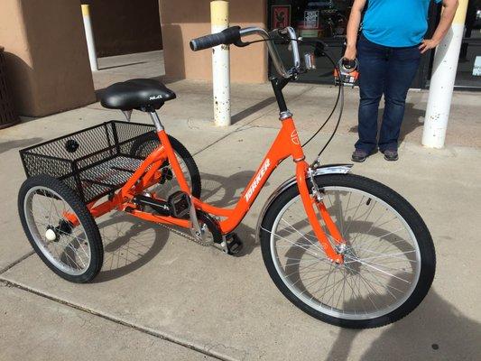 Torker Trike. And it's orange!