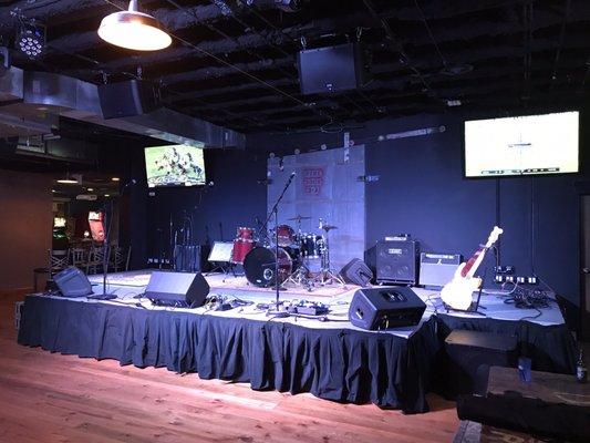 Revamped stage in main bar