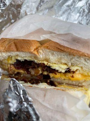 Bacon egg cheese sandwich