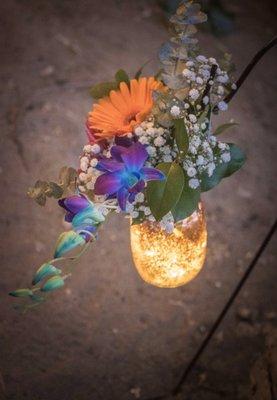 Flowers to decorate dance floor