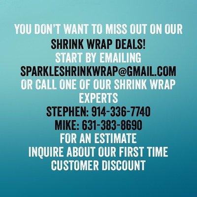 Call sparkle shrink wrap!