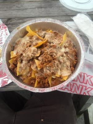 Beef nachos