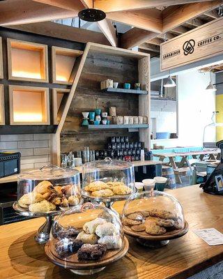 Fresh pastries, great coffee & an awesome free workspace!