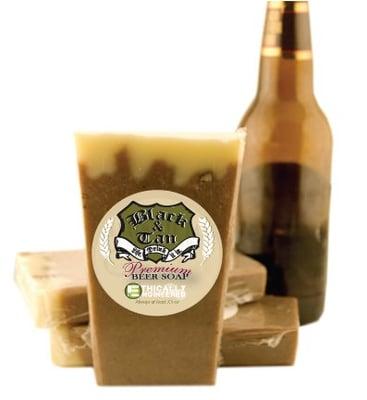 Vegan Beer Soap? That's right! This soap has been mixed with organic stout beer and castor oil.