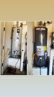 Quick water heater package swap!