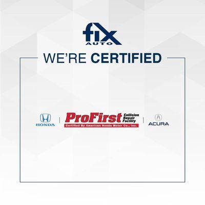 Manufacturer Certifications