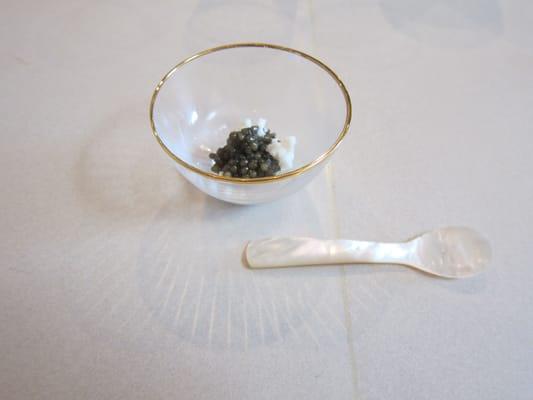 Osetra Caviar with Goat Milk Granita