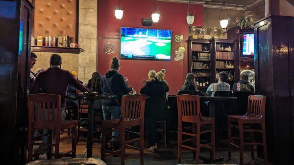 Inside the bar / seating areas