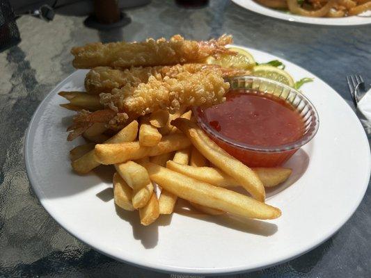 Shrimp and chips