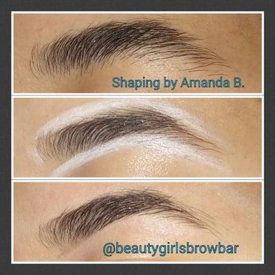 Brows done by Beauty Girls.