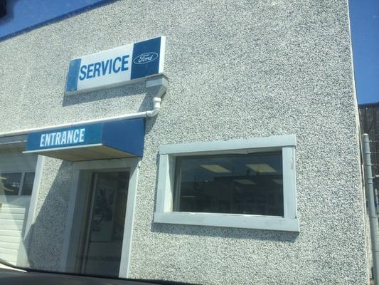 Service center entrance.