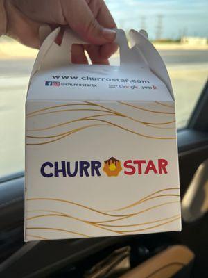 The package for the Mini Churros Box