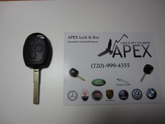 Ford transit car key replacement