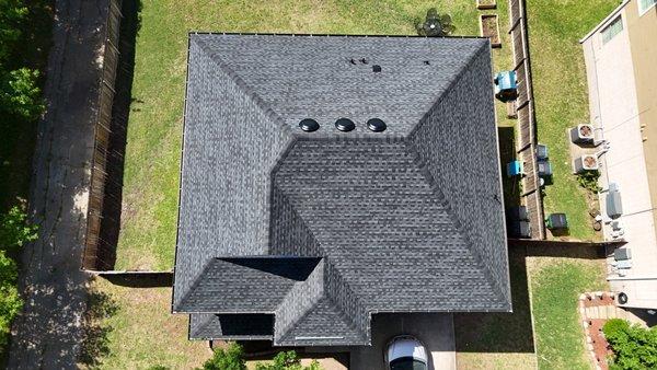 Completed roof installation