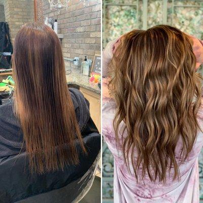 Before and after. Color by Krystal