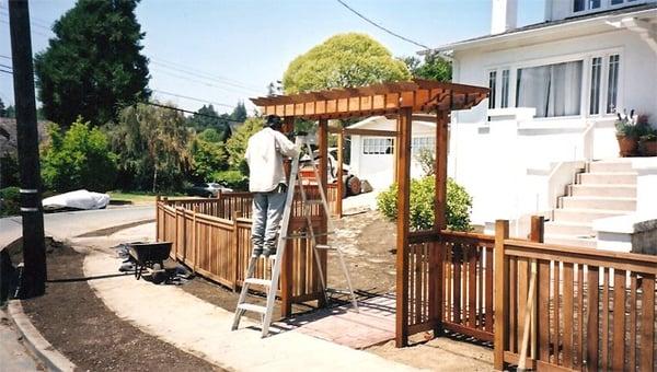 New fence in Contra Costa county.