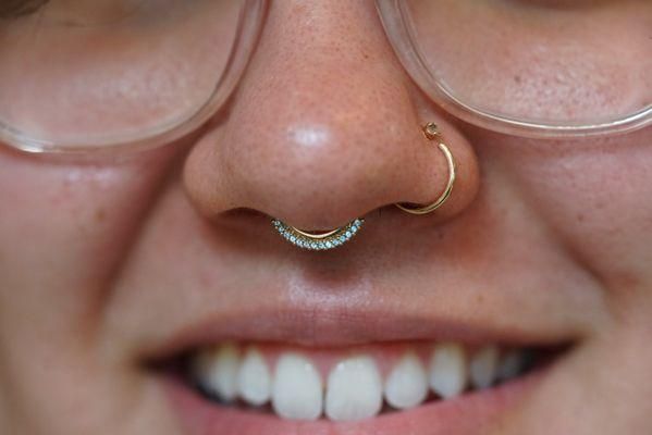 Septum piercing