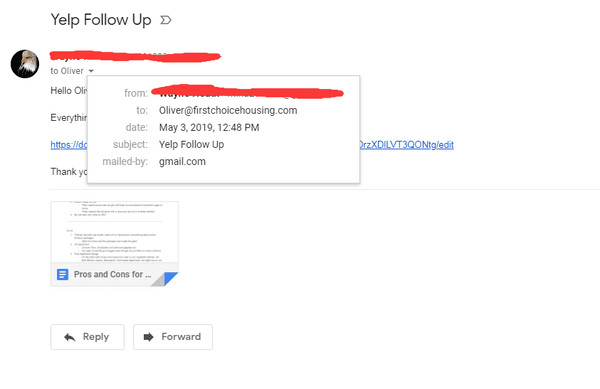 Oliver said he didn't receive my email, so here is the proof