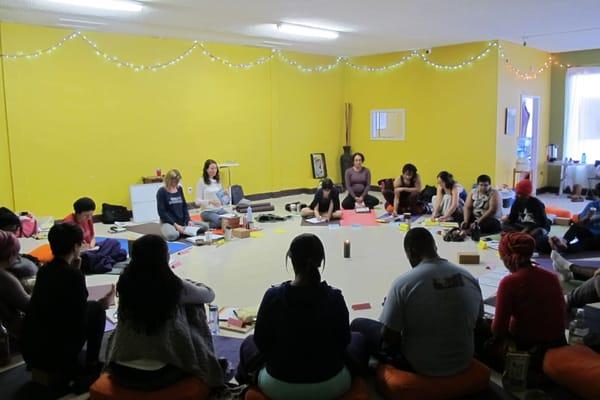 The Tree started as a Non-profit. This is the 1st Cohort of our YTT with Rita Ortiz one of the co-owners of The Tree Yoga Cooperative.