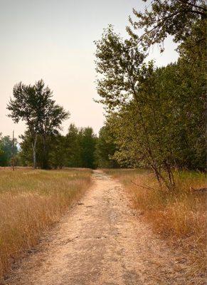 The walking path near the Lewis and Clark campsite