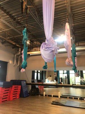 Sky Barre Aerial Silks class