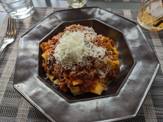 Pappardelle Bolognese.